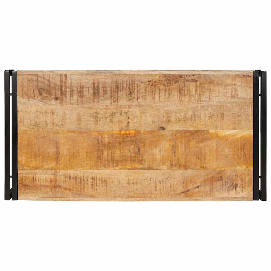 Badregal für Braun 100 x 50 x 23 cm Massives rohes Mangoholz
