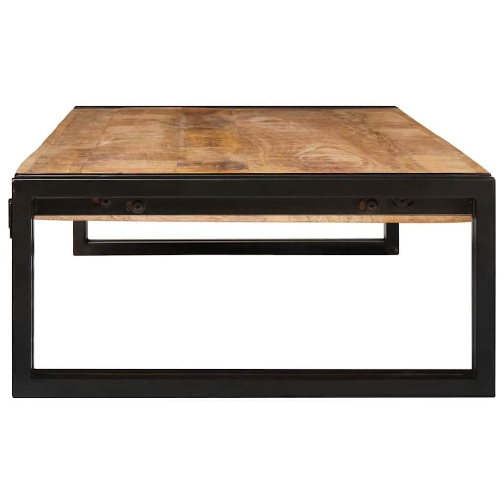 Badregal für Braun 120 x 50 x 23 cm Massives rohes Mangoholz