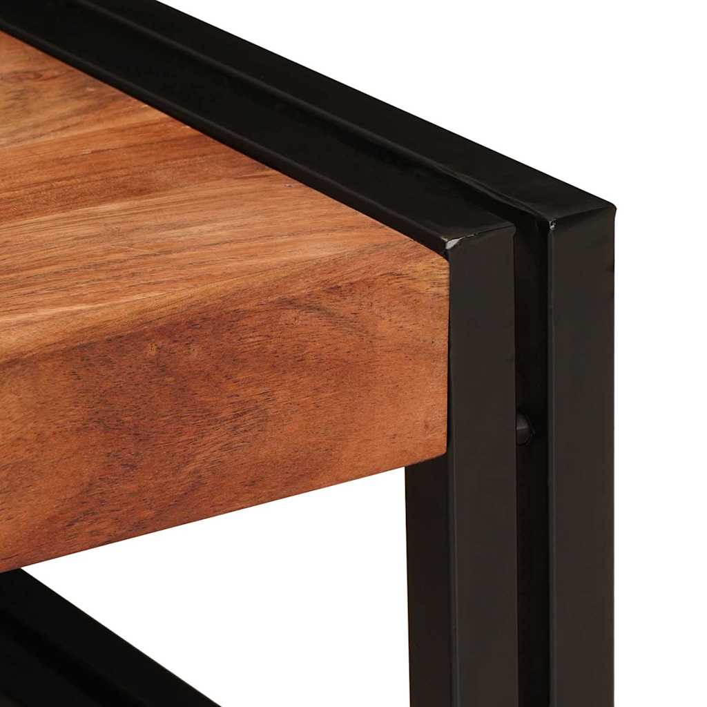 Badregal für Braun 120 x 50 x 23 cm Massivholz Akazie