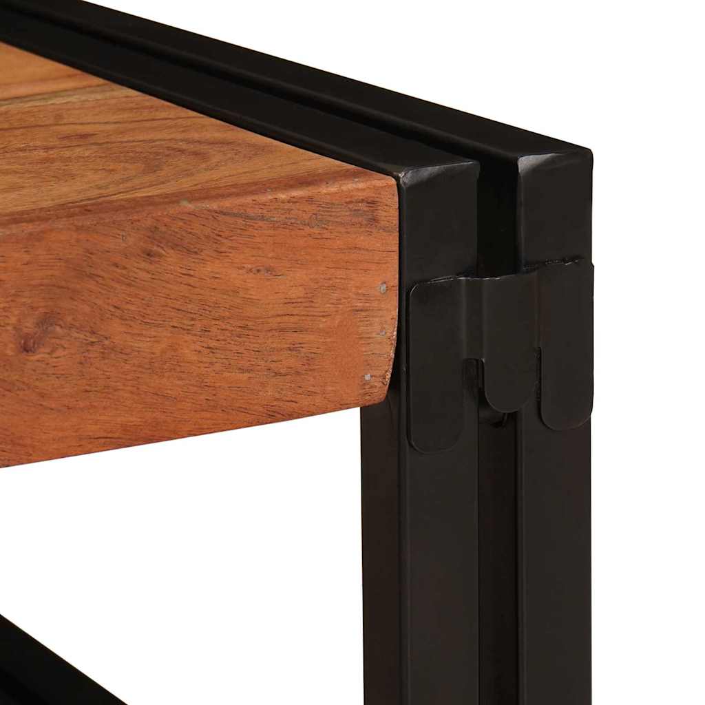 Badregal für Braun 120 x 50 x 23 cm Massivholz Akazie