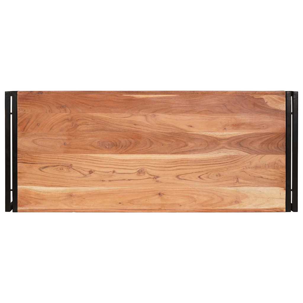 Badregal für Braun 120 x 50 x 23 cm Massivholz Akazie