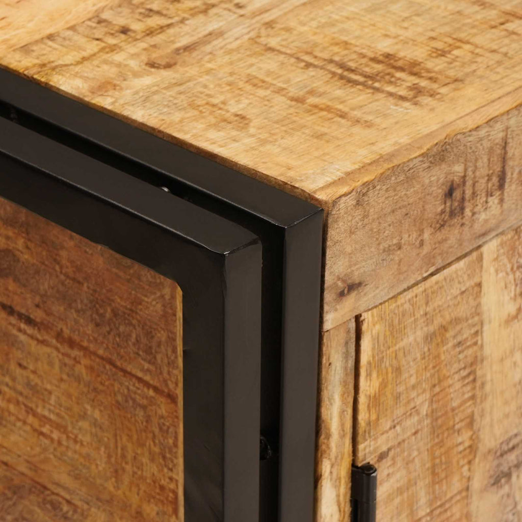 Waschbeckenunterschrank Braun 71 x 33 x 58 cm Massivholz Mango