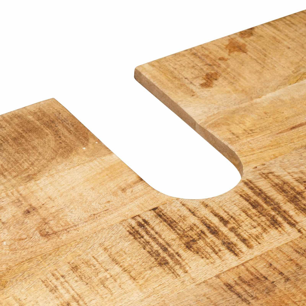 Waschbeckenunterschrank Braun 71 x 33 x 58 cm Massivholz Mango