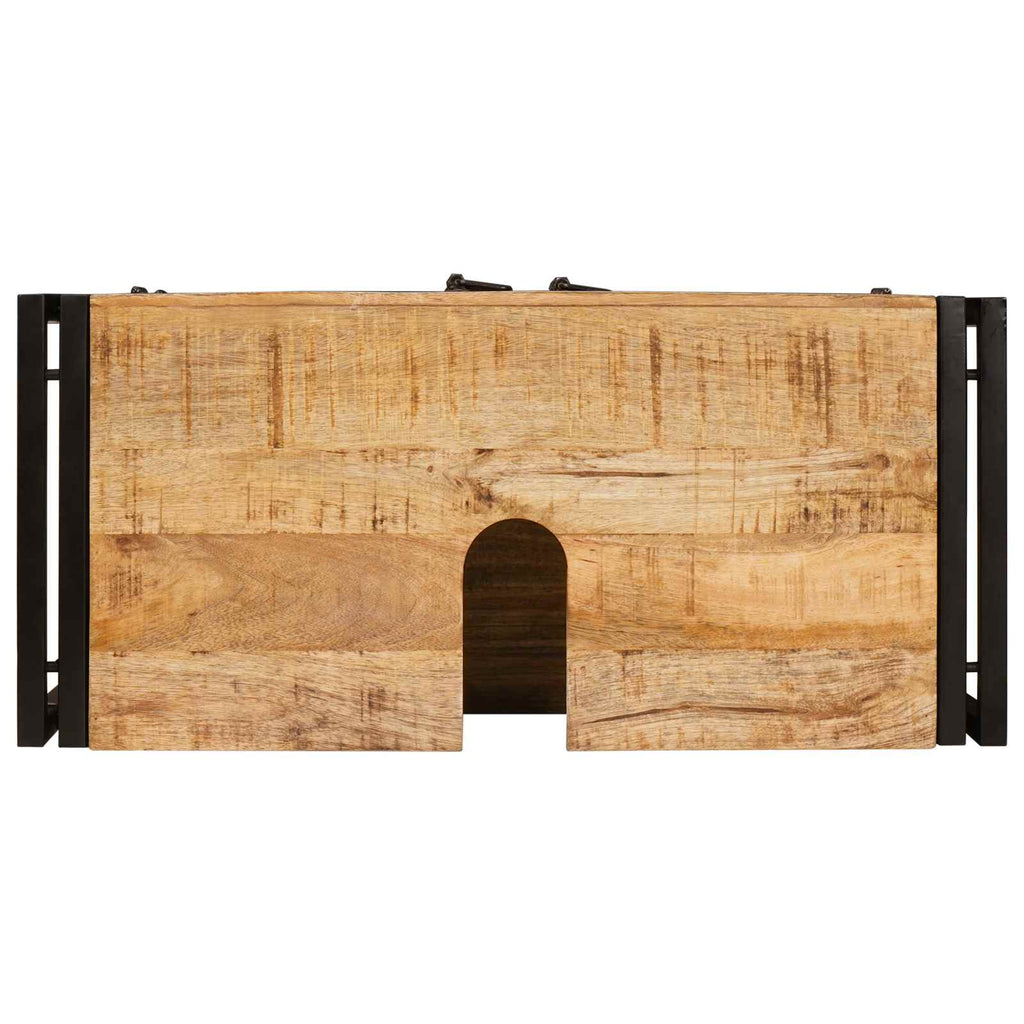 Waschbeckenunterschrank Braun 71 x 33 x 58 cm Massivholz Mango