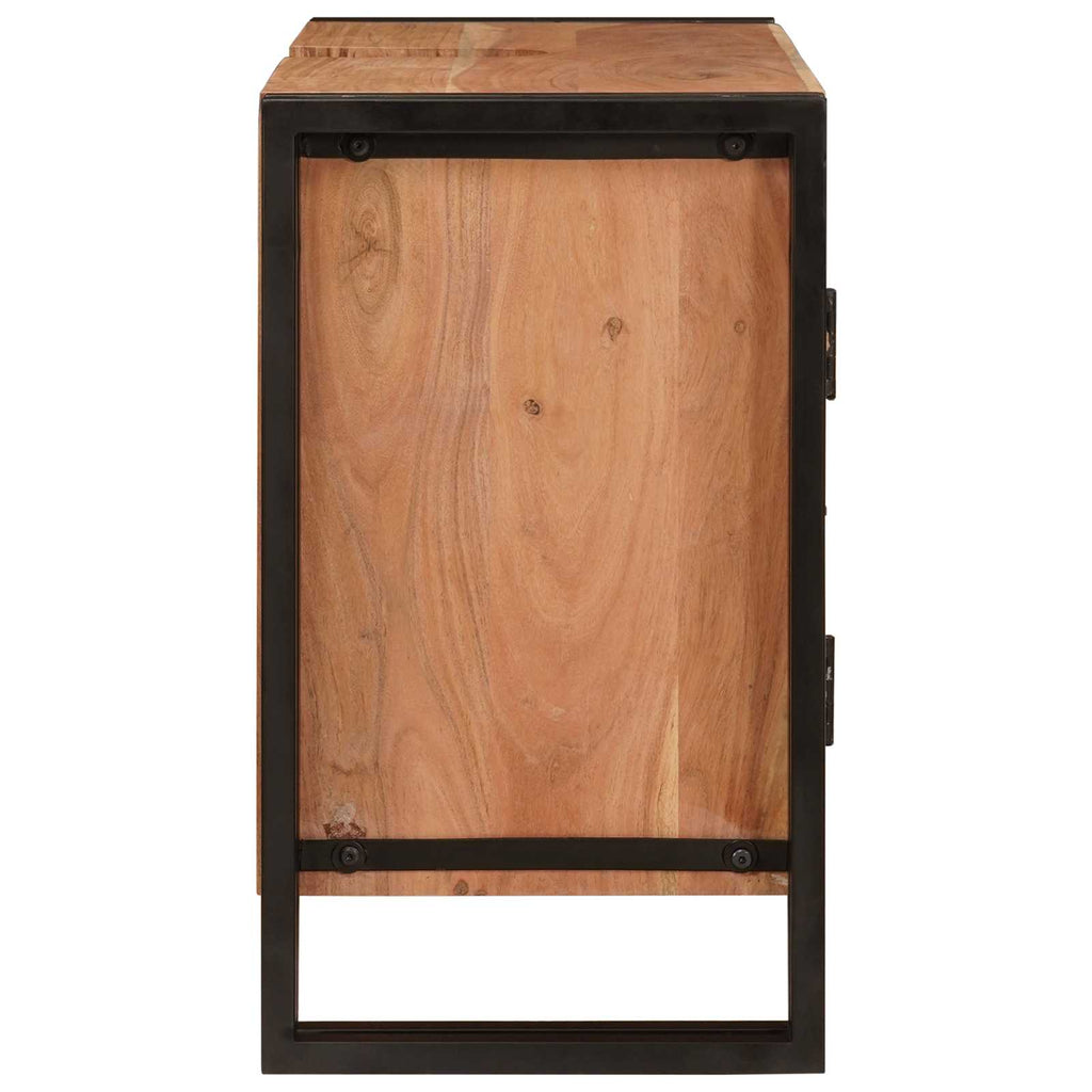 Waschbeckenunterschrank Braun 71 x 33 x 58 cm Massivholz Akazie