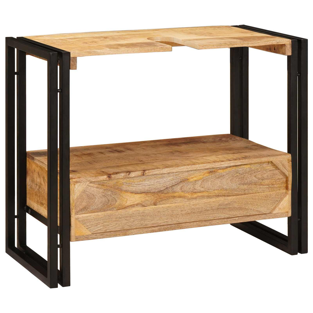 Waschtischunterschrank Braun 71 x 33 x 58 cm Massivholz Mango