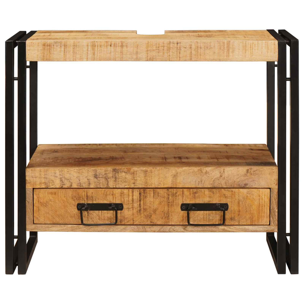 Waschtischunterschrank Braun 71 x 33 x 58 cm Massivholz Mango