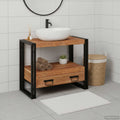 Waschtischunterschrank Braun 71 x 33 x 58 cm Massivholz Akazie