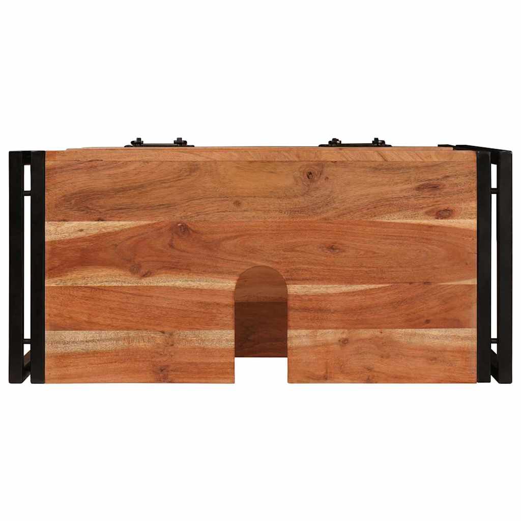 Waschtischunterschrank Braun 71 x 33 x 58 cm Massivholz Akazie