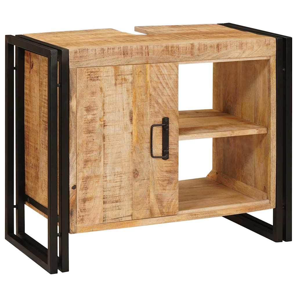 Waschbeckenunterschrank Braun 71 x 33 x 58 cm Massivholz Mango