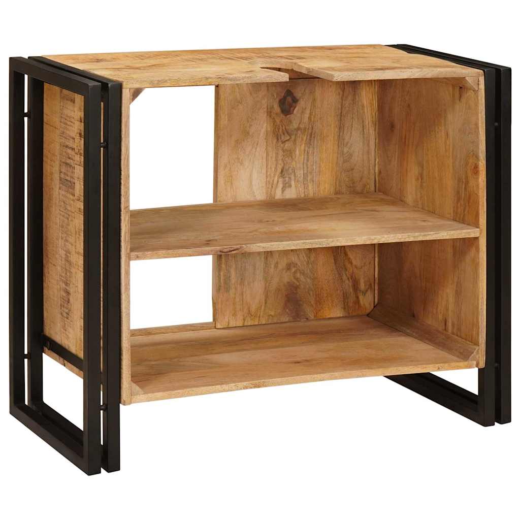 Waschbeckenunterschrank Braun 71 x 33 x 58 cm Massivholz Mango