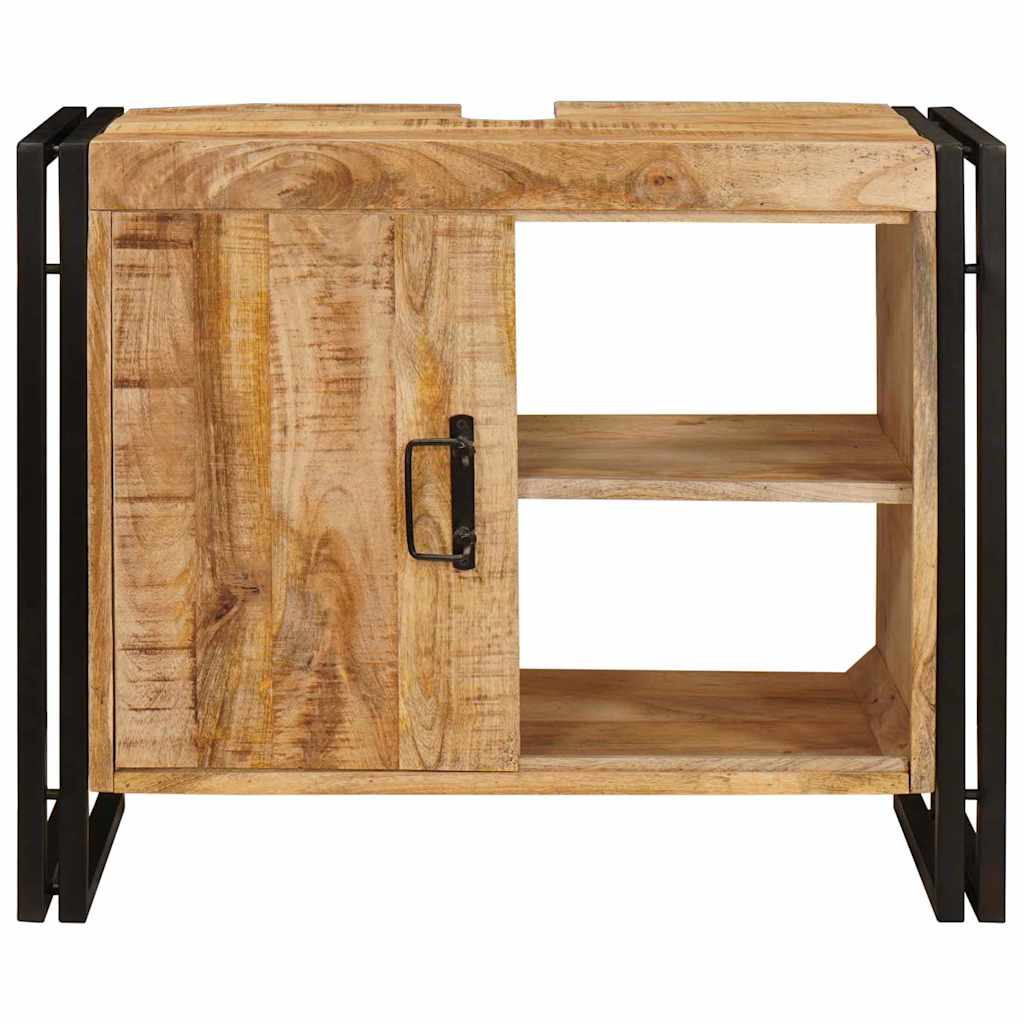 Waschbeckenunterschrank Braun 71 x 33 x 58 cm Massivholz Mango