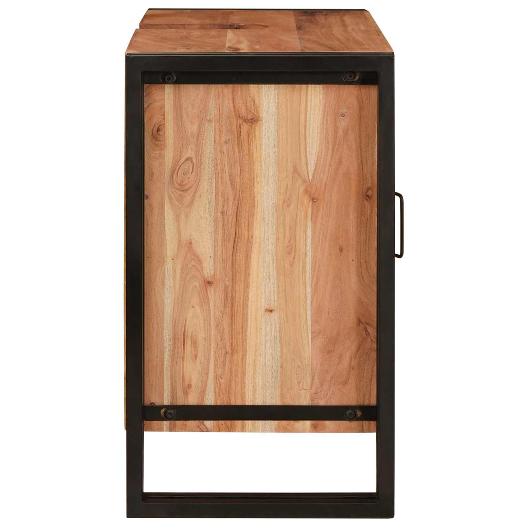 Waschbeckenunterschrank Braun 71 x 33 x 58 cm Massivholz Akazie