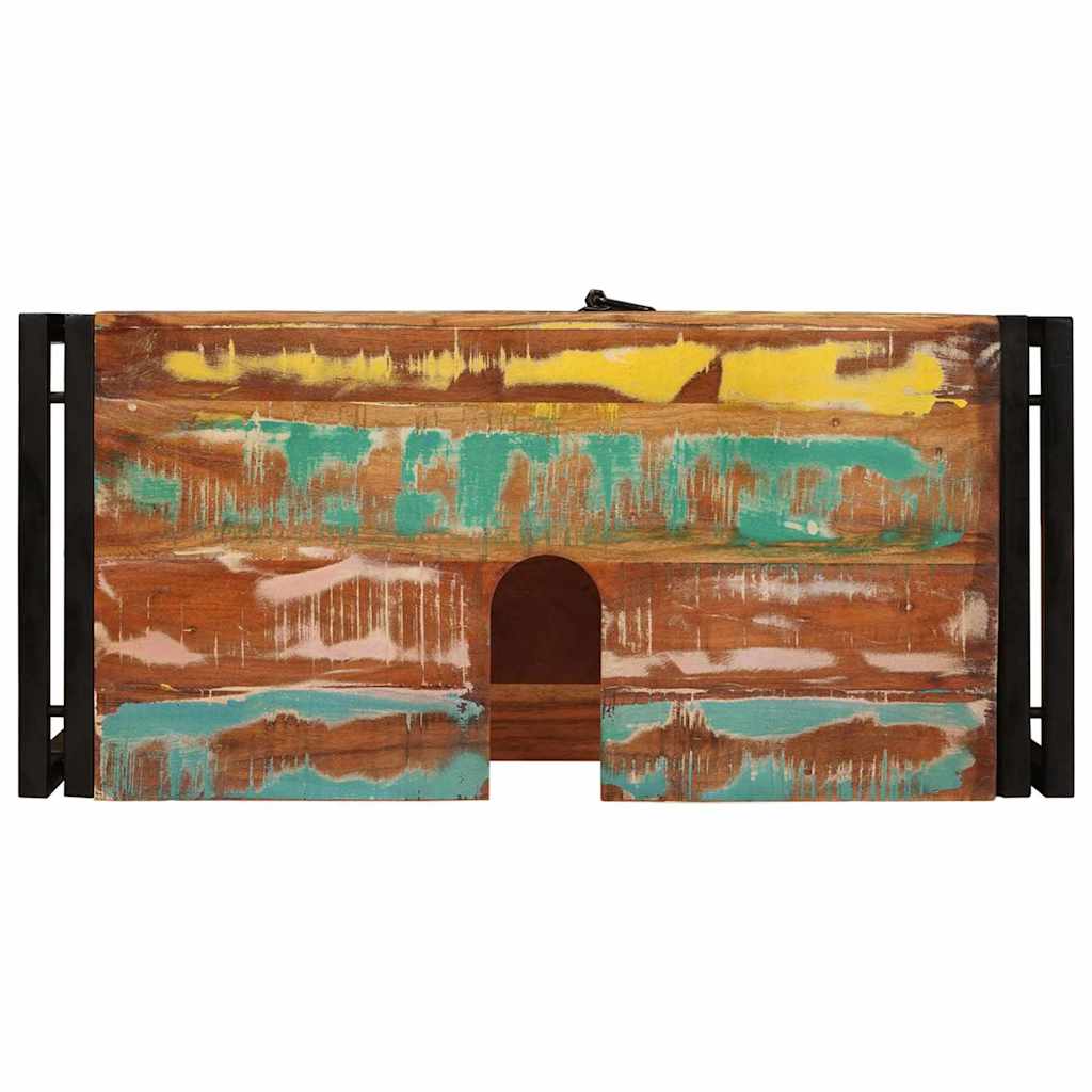 Waschbeckenunterschrank Mehrfarbig Massives upgecyceltes Holz