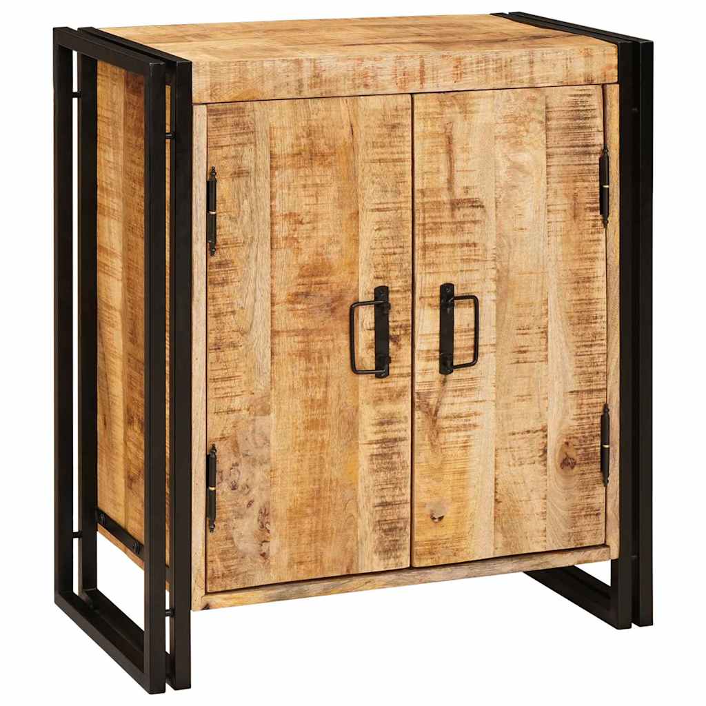 Nachttisch Braun 66 x 35 x 76 cm Massives, grobes Mangoholz