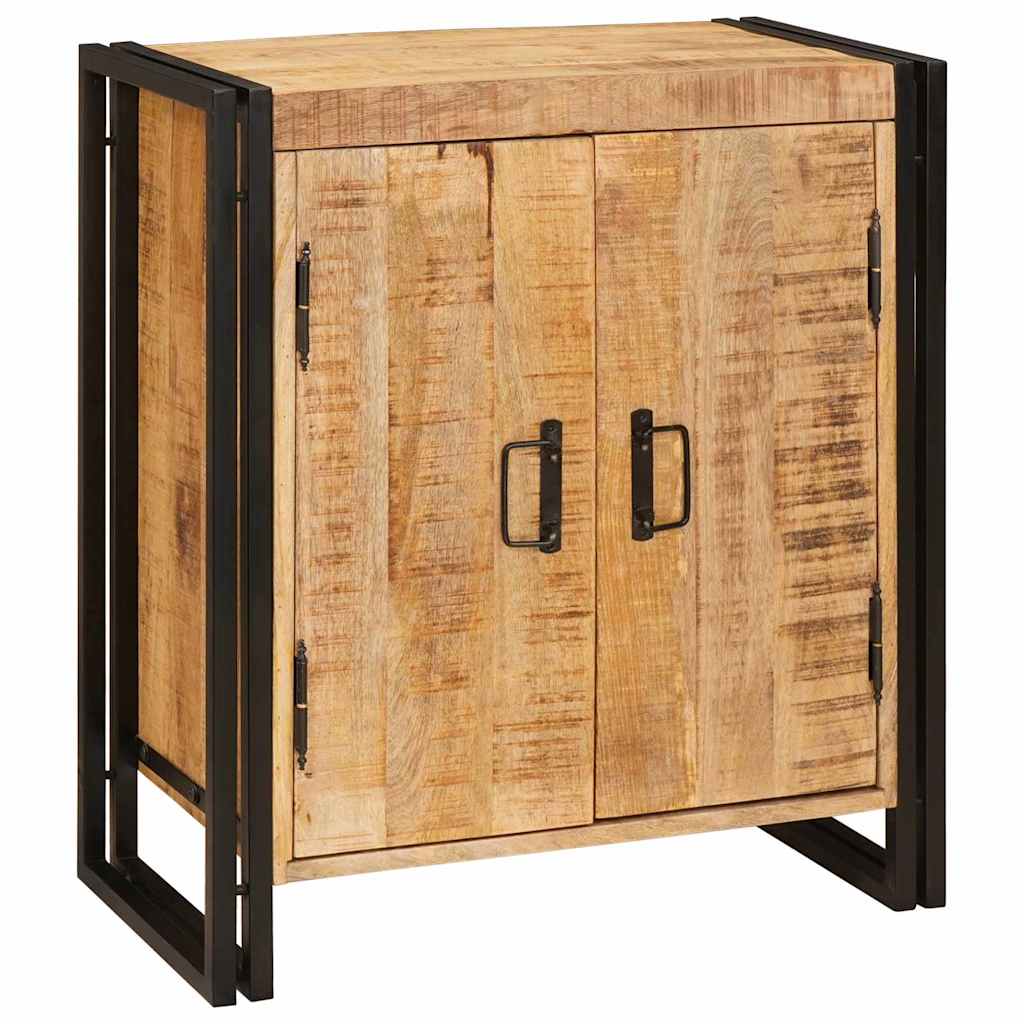 Nachttisch Braun 66 x 35 x 76 cm Massives, grobes Mangoholz