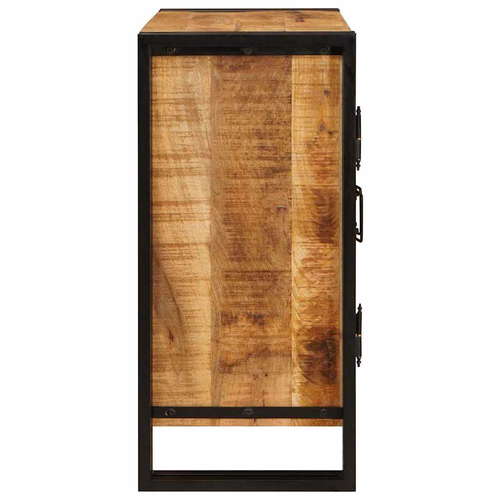 Nachttisch Braun 66 x 35 x 76 cm Massives, grobes Mangoholz