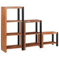 Bücherregal 3 pcs Braun 50 x 30 x 110 cm Massivholz Akazie