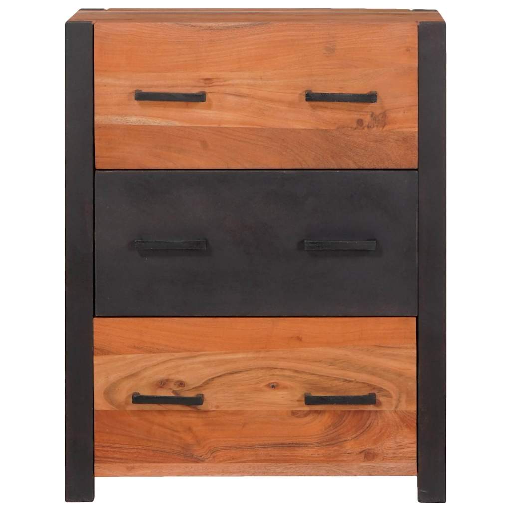 Sideboard 3 pcs Braun 110 x 30 x 75 cm Massivholz Akazie