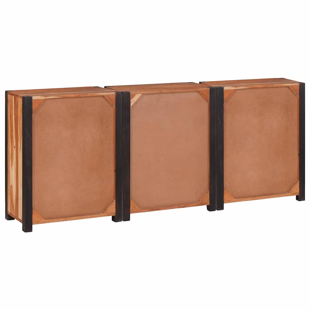 Sideboard 3 pcs Braun 165 x 30 x 75 cm Massivholz Akazie