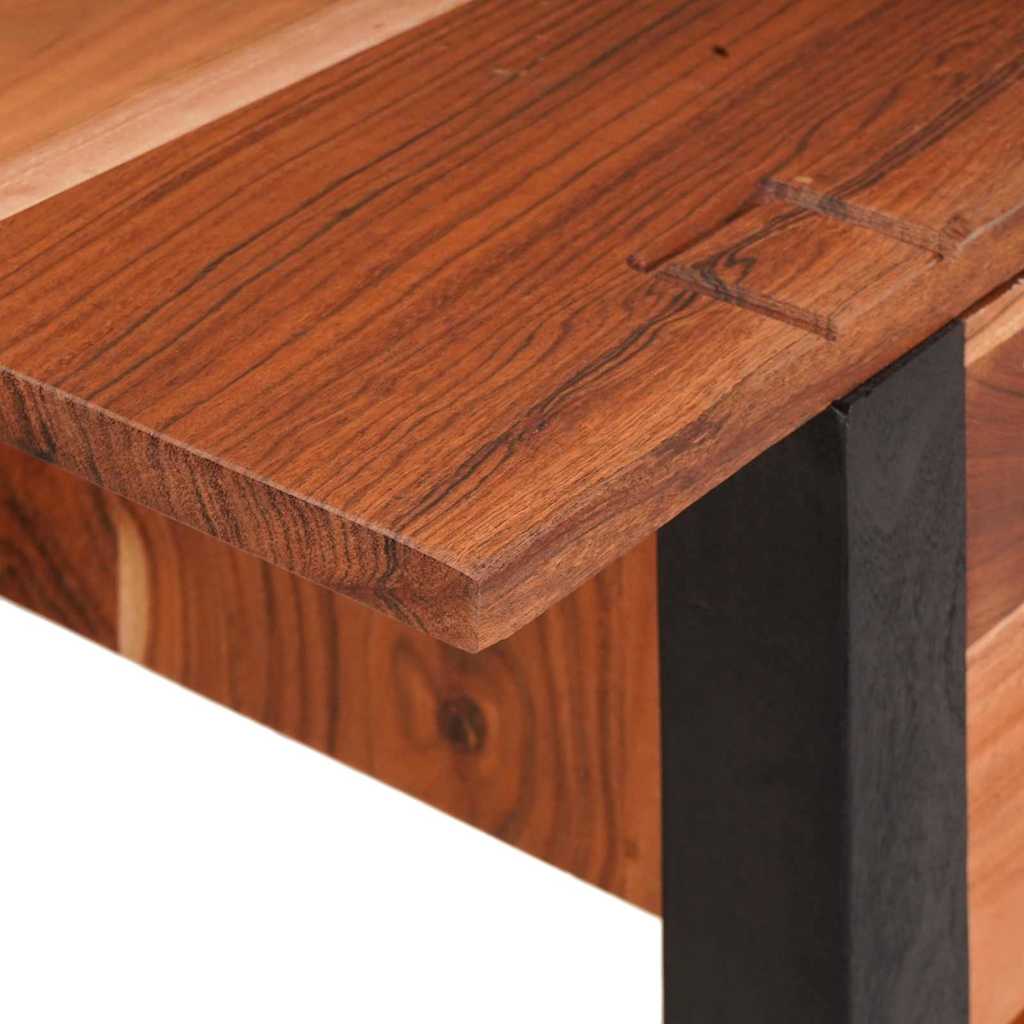 Konsolentisch mit Schubladen Braun und Schwarz 110 x 30 x 75 cm