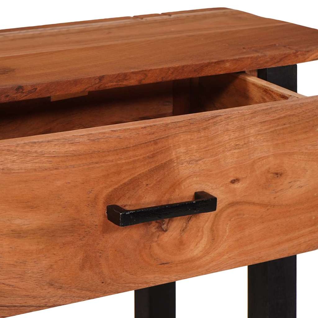 Konsolentisch mit Schubladen Braun und Schwarz 110 x 30 x 75 cm