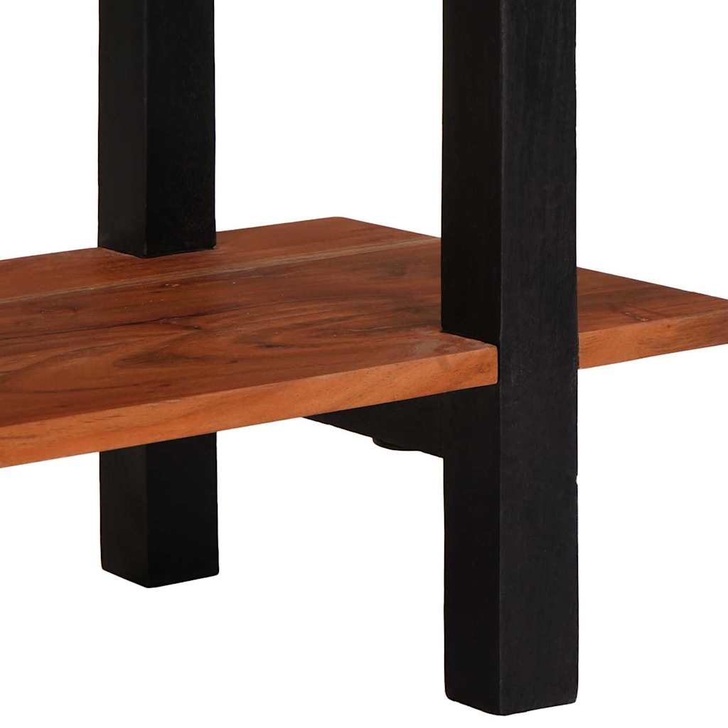 Konsolentisch mit Schubladen Braun und Schwarz 110 x 30 x 75 cm