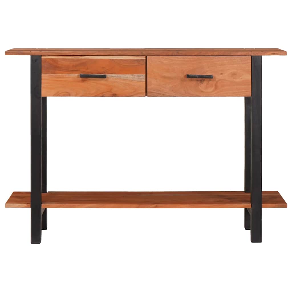 Konsolentisch mit Schubladen Braun und Schwarz 110 x 30 x 75 cm