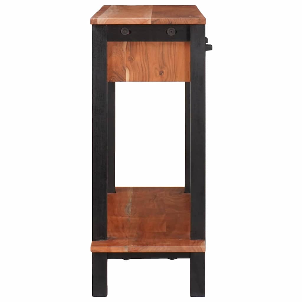 Konsolentisch mit Schubladen Braun und Schwarz 110 x 30 x 75 cm