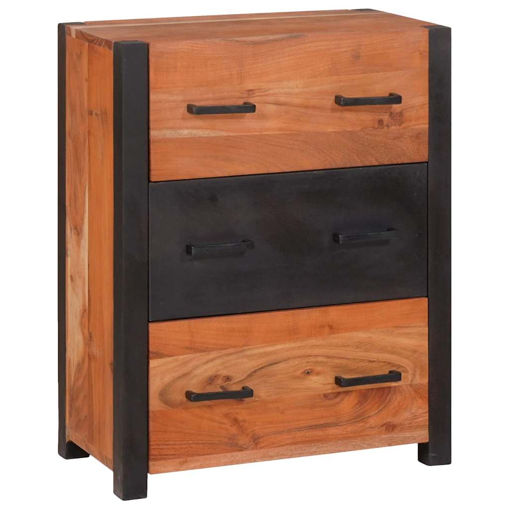 Sideboard Braun 55 x 30 x 75 cm Massivholz Akazie