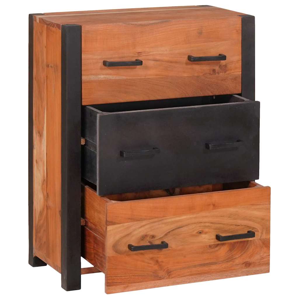 Sideboard Braun 55 x 30 x 75 cm Massivholz Akazie