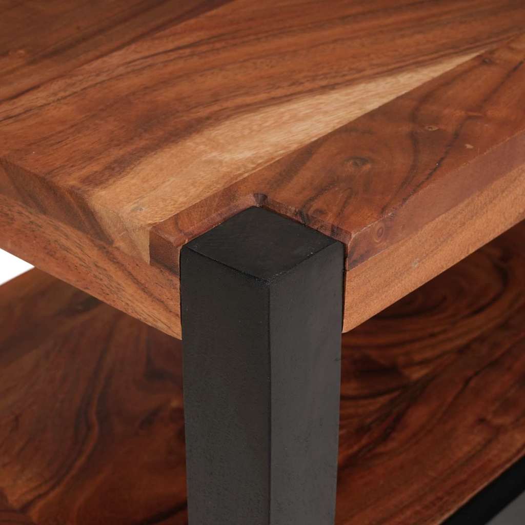 Medienmöbel mit Regal Braun 110 x 30 x 40 cm Massivholz Akazie