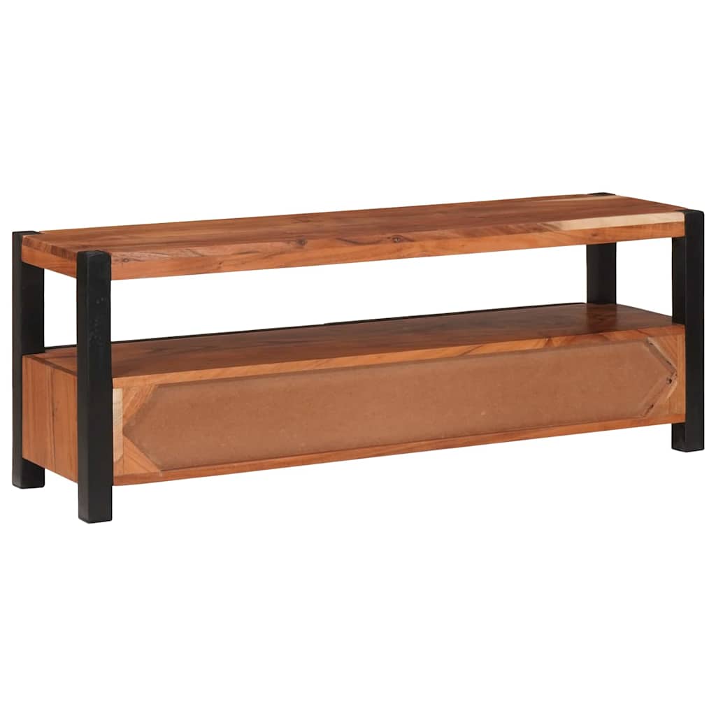 Medienmöbel mit Regal Braun 110 x 30 x 40 cm Massivholz Akazie