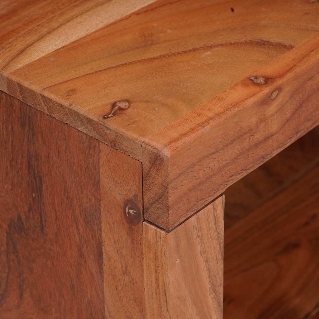 Bücherregal Braun 80 x 30 x 110 cm Massivholz Akazie