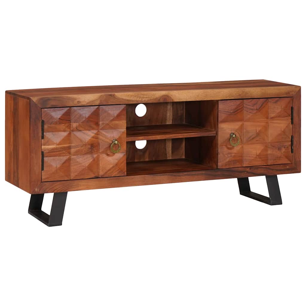 TV-Schränk Honigbraun 112 x 30 x 48 cm Massivholz Akazie