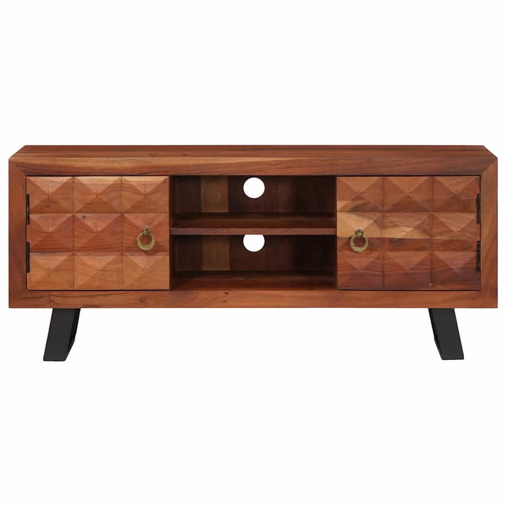 TV-Schränk Honigbraun 112 x 30 x 48 cm Massivholz Akazie