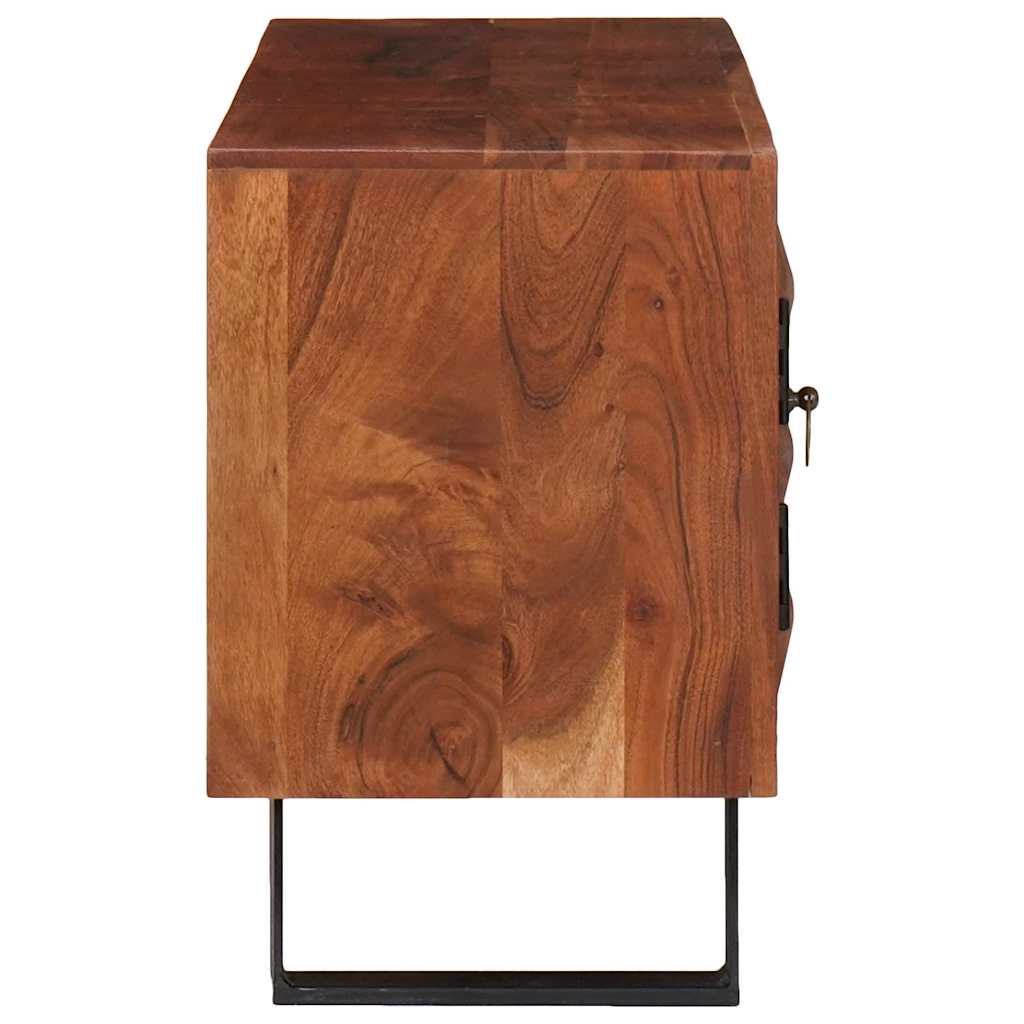 TV-Schränk Honigbraun 112 x 30 x 48 cm Massivholz Akazie