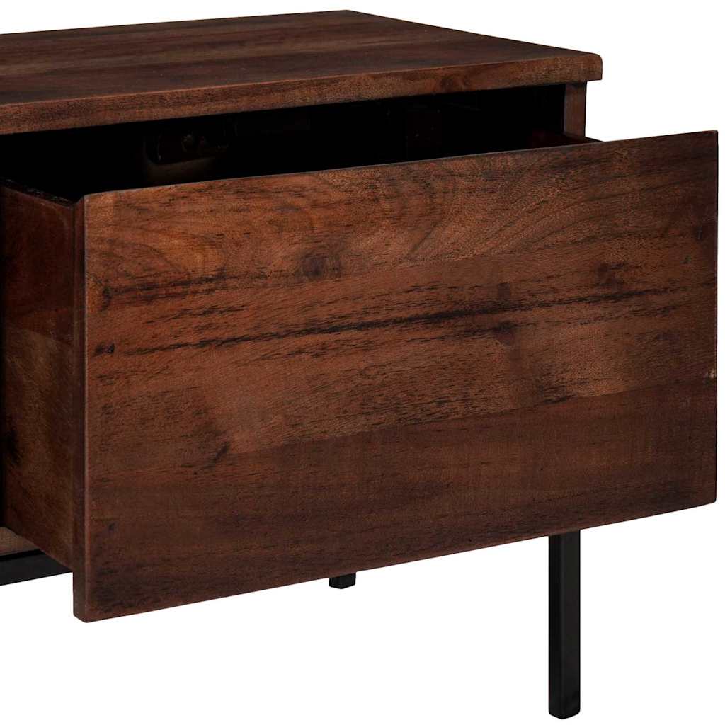 TV-Schränk Honigbraun 110 x 30 x 36 cm Massivholz Akazie