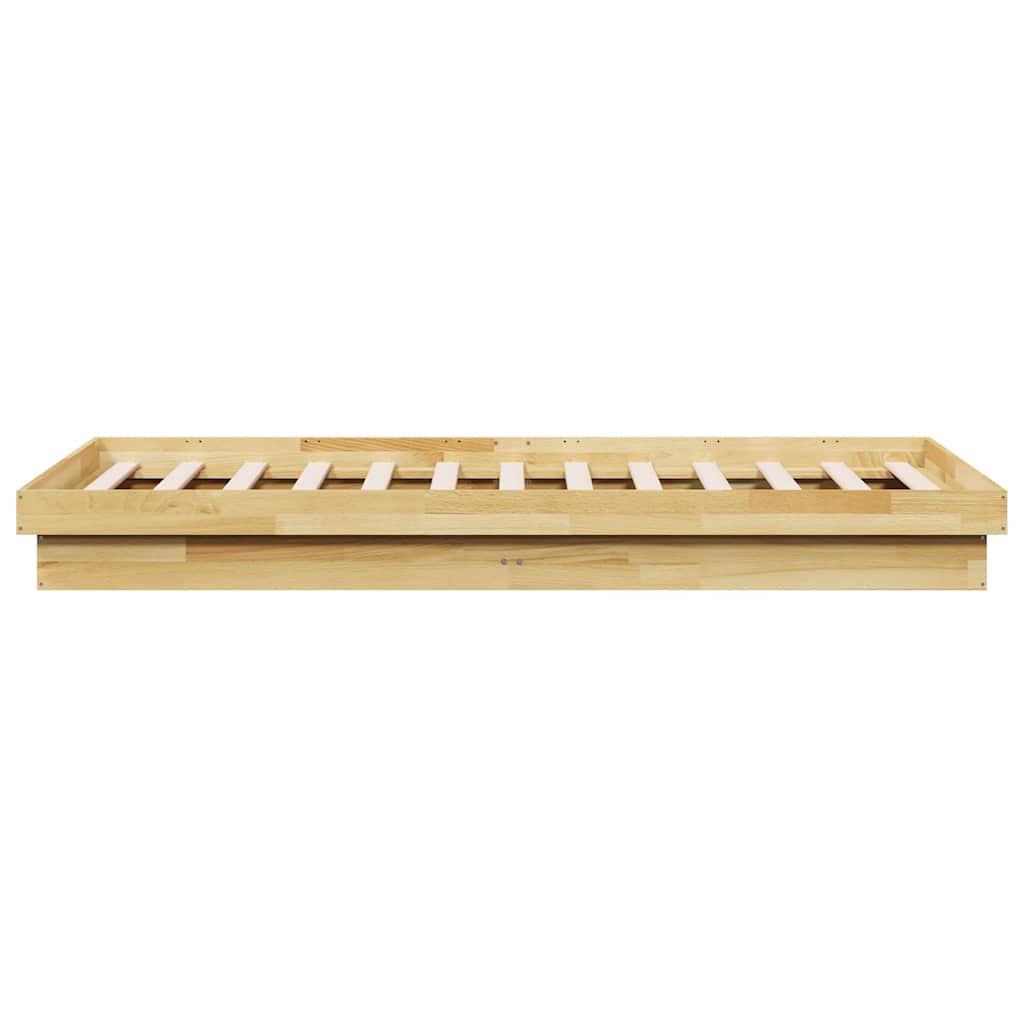 Bettgestell ohne Matratze 90x190 cm Massivholz Eiche