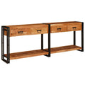 Konsolen-Tische 2 pcs Braun 200 x 33 x 75 cm Massivholz Akazie
