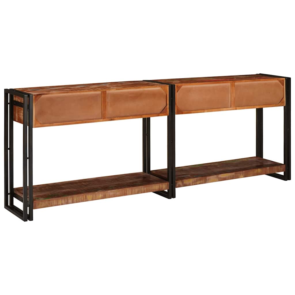 Konsolen-Tische 2 pcs Mehrfarbig Massives upgecyceltes Holz