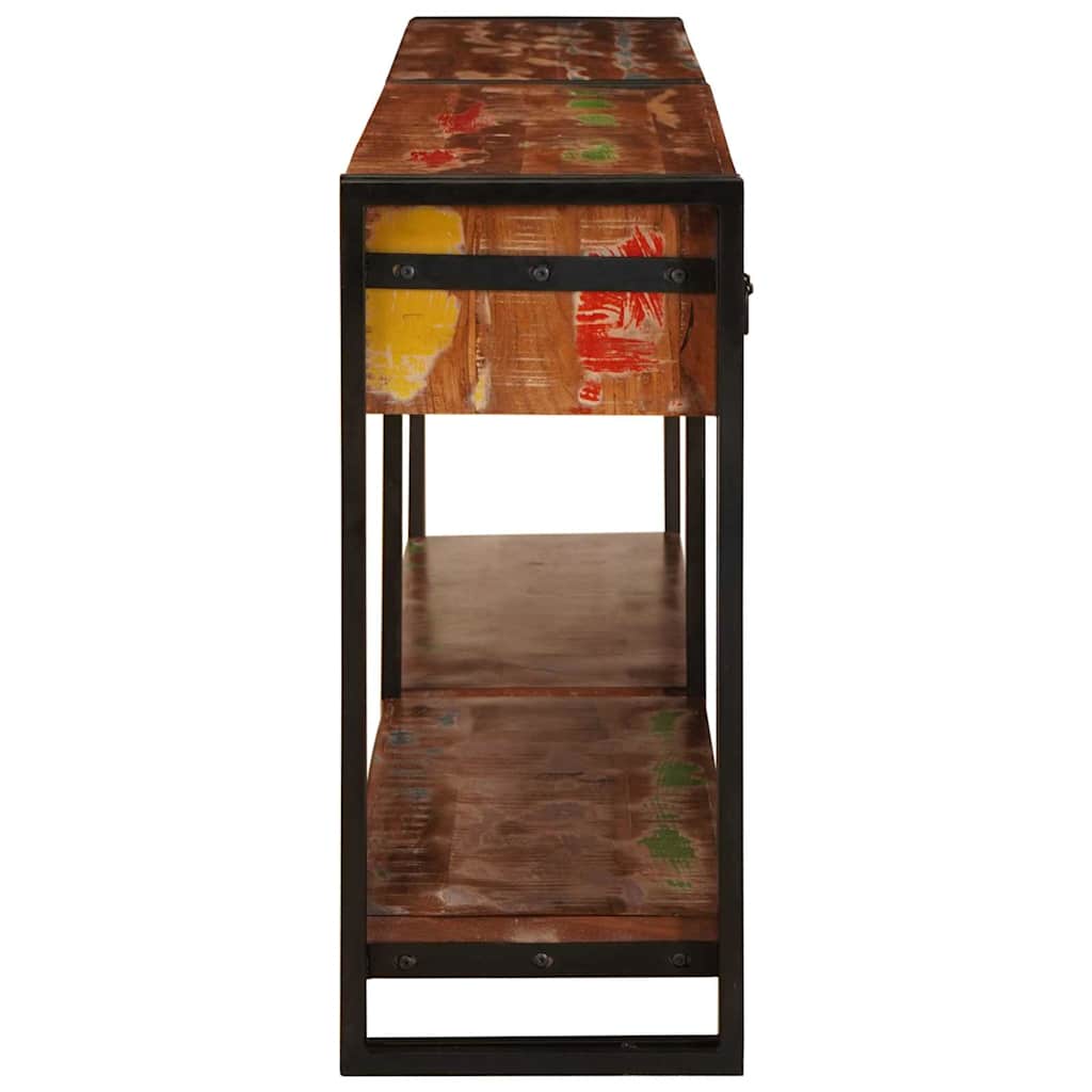 Konsolen-Tische 2 pcs Mehrfarbig Massives upgecyceltes Holz