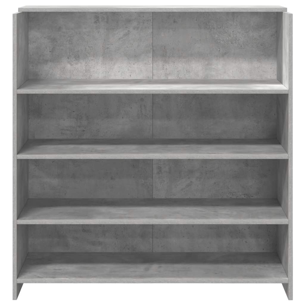 Empfangstheke Betongrau 100x50x103,5 cm Holzwerkstoff