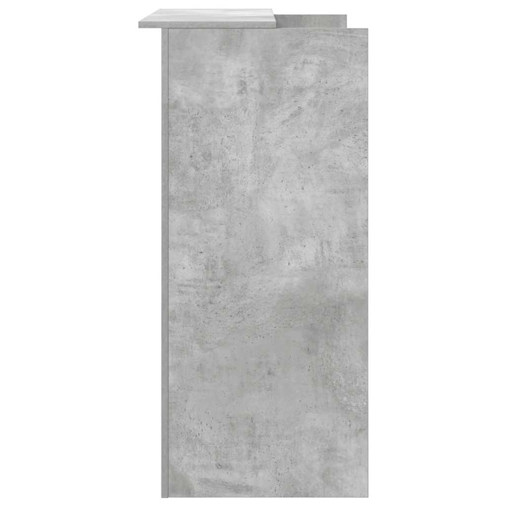 Empfangstheke Betongrau 100x50x103,5 cm Holzwerkstoff