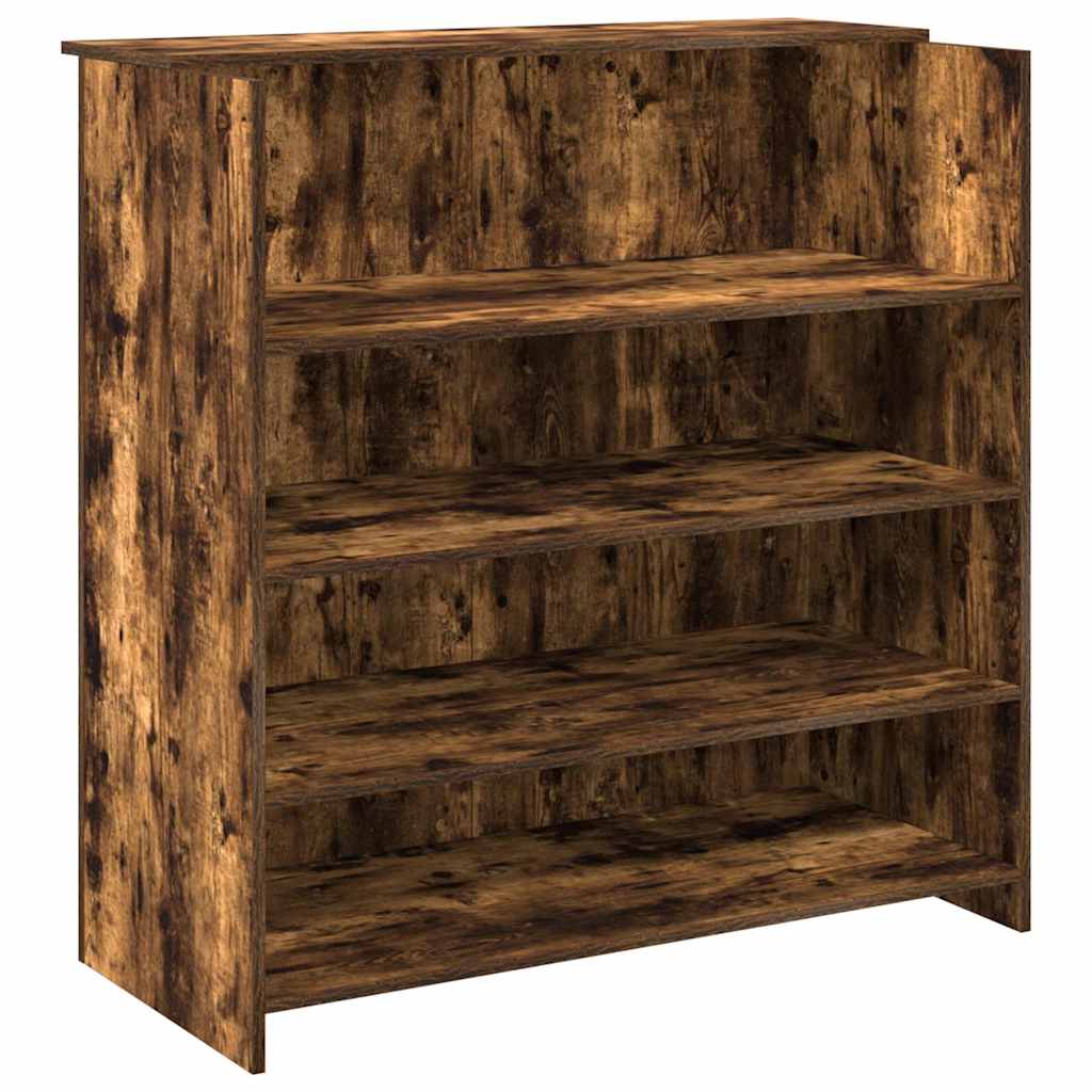 Empfangstheke Räuchereiche 100x50x103,5 cm Holzwerkstoff