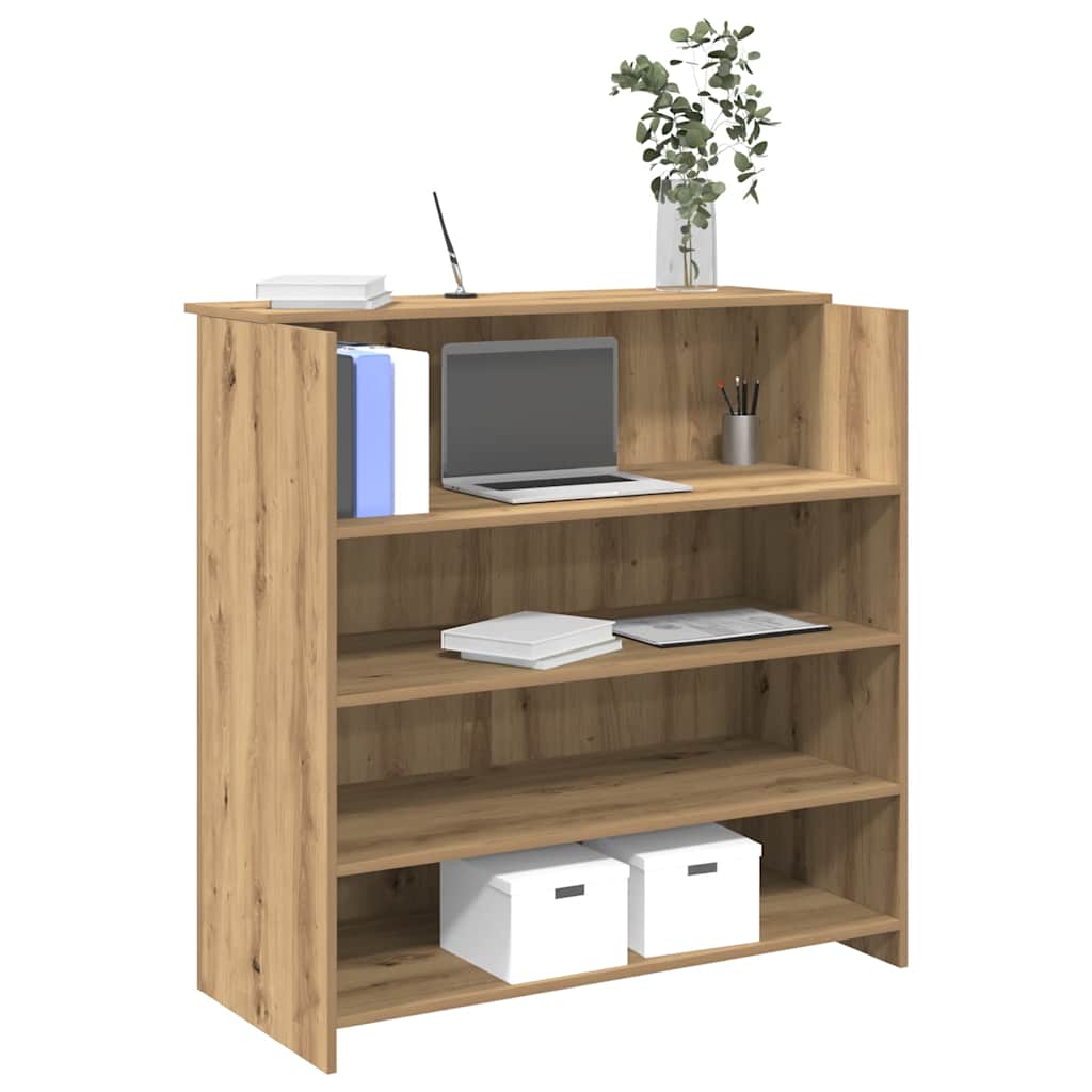 Empfangstheke Artisan-Eiche 100x50x103,5 cm Holzwerkstoff