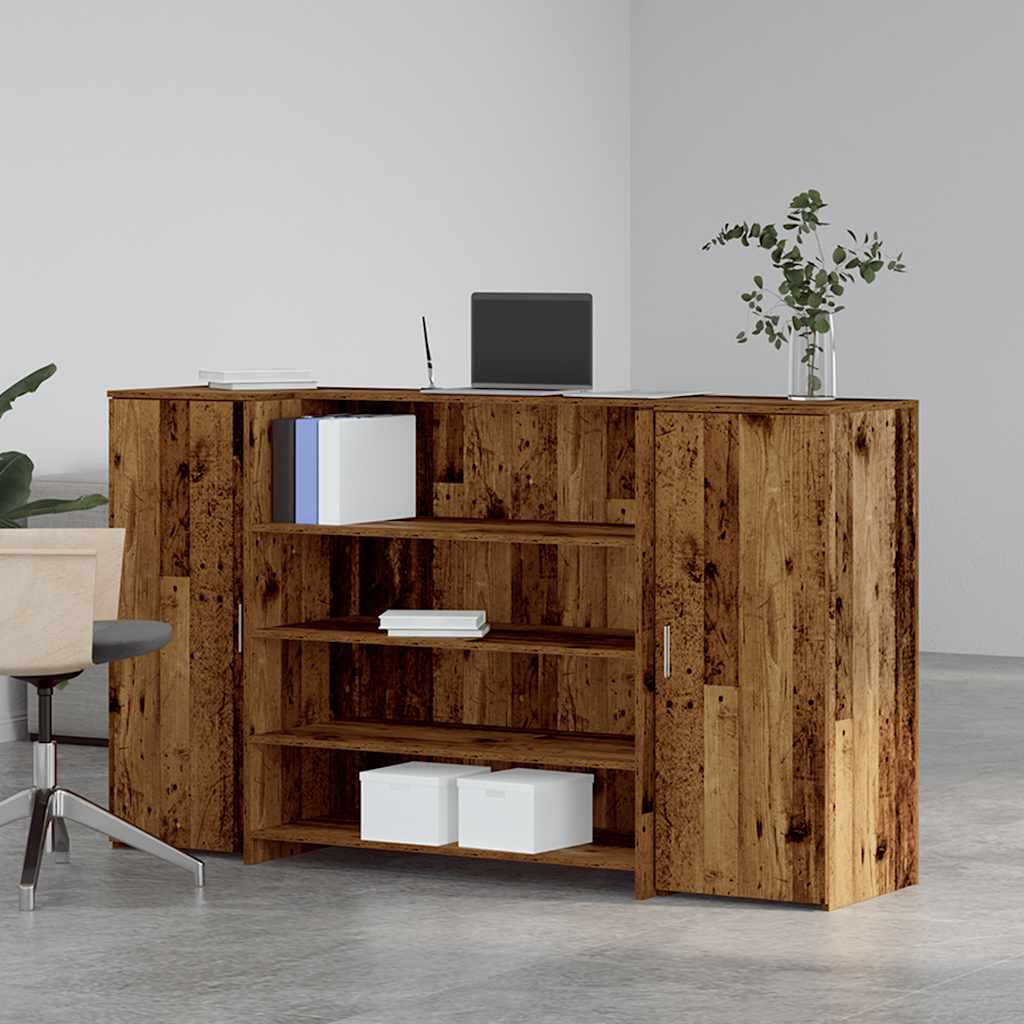 Empfangstheke Altholz-Optik 180x50x103,5 cm Holzwerkstoff