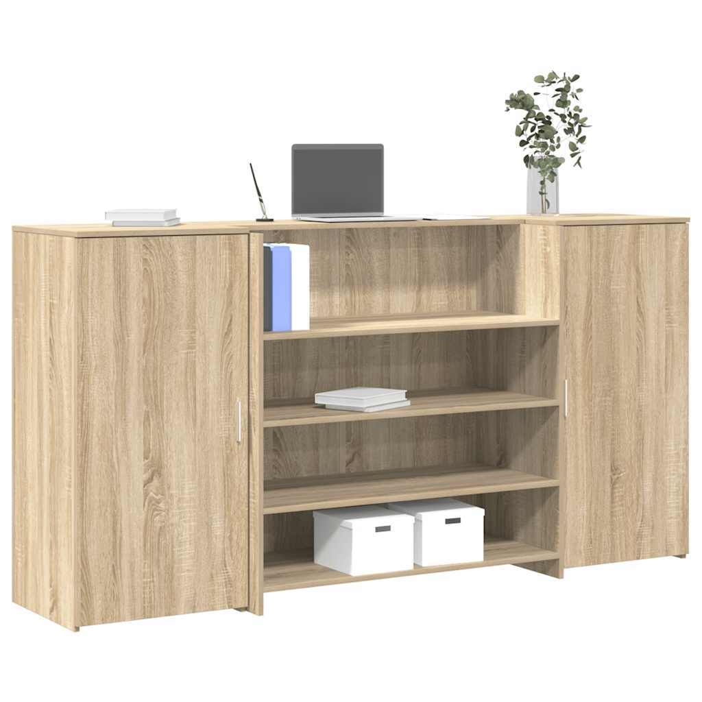 Empfangstheke Sonoma-Eiche 200x50x103,5 cm Holzwerkstoff