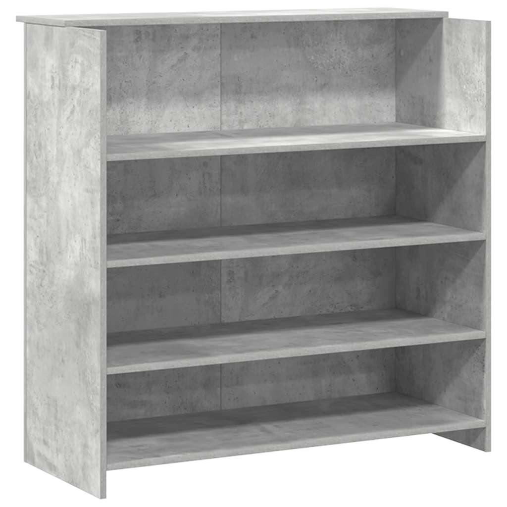 Empfangstheke Betongrau 200x50x103,5 cm Holzwerkstoff