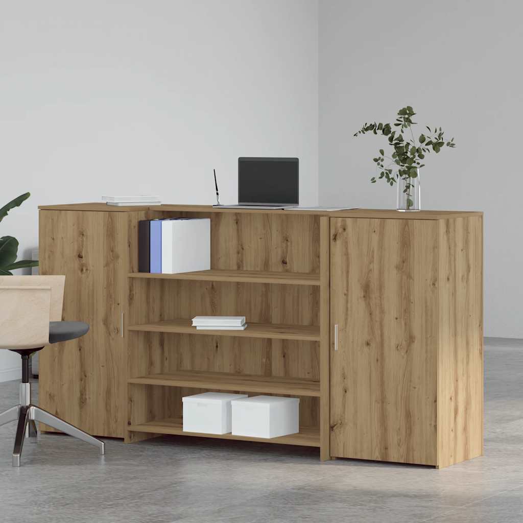 Empfangstheke Artisan-Eiche 200x50x103,5 cm Holzwerkstoff